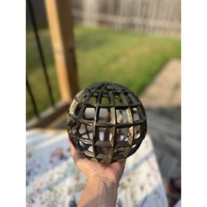 Vintage Unique Decor Metal Geometric Sphere/Ball heavy